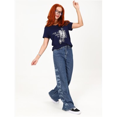 Сопряжение - футболка чернильный