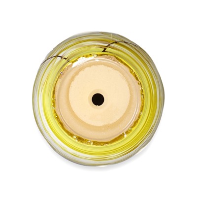 Горшок для цветов «Тропики », 1 л, d=15 см, h=13 см, с поддоном, керамика, белый