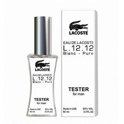 Lacoste Eau De Lacoste L.12.12 Blanc - Pure тестер мужской (60 мл) Duty Free (неверная дата на коробке)