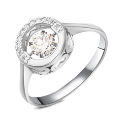 Кольцо, куб.циркон., BY-3173