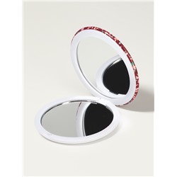 Зеркало складное «Цветочная поляна», d=7.5 см, с увеличением х2, МИКС