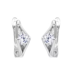 Серьги из серебра куб.циркон., МЦВ1066