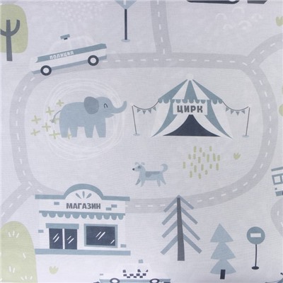 Постельное бельё ясельное «Крошка Я. Карта города», бязь