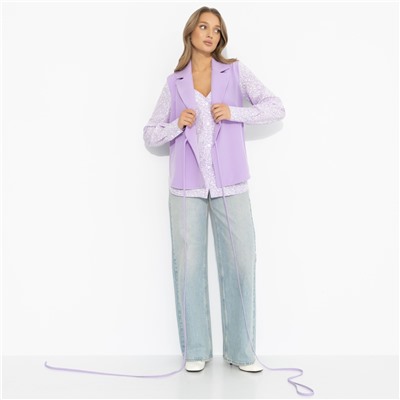 Рубашка с имитацией многослойности, Собрание идей (сирень)