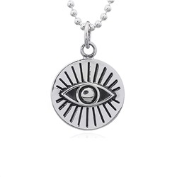 Подвеска из чернёного серебра - Око, глаз 925 пробы 34778