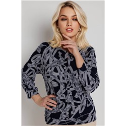 Блузка женская  1986/19/Темно-синий