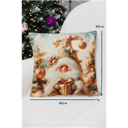 Наволочка декоративная новогодняя 2 шт рогожка НАТАЛИ, 1221268