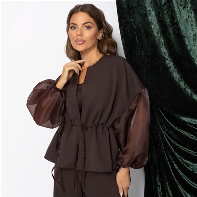 Брючный костюм для идеальной химии, Серьезная леди (2 в 1, брауни)