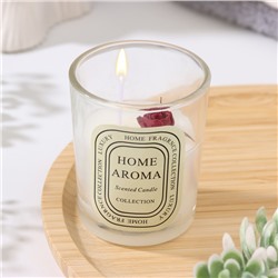 Свеча ароматическая в стакане "Sweet Love", роза, 5,5х6,5 см
