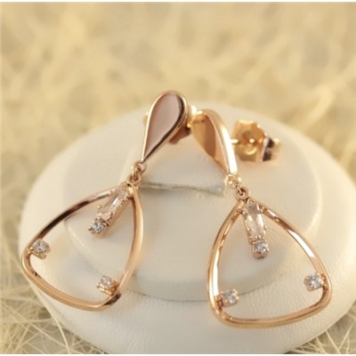 Серьги-гвоздики позолота  H01-13526р