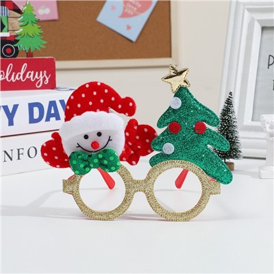 Очки новогодние карнавальные Набор 6 штук. Размер универсальный