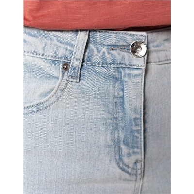 Джинсы трубы из эластичного денима