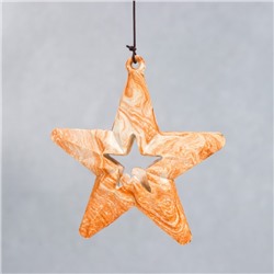 Музыка ветра колокольчики 5 шт. «Звезда песочная», металл, 47×8×8 см