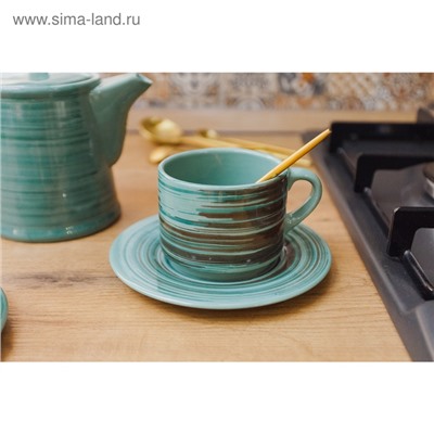 Чайная пара фарфоровая Tramontano, чашка 200 мл, блюдце d=15.5 см