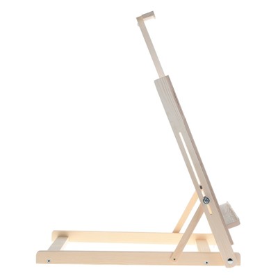 Мольберт настольный «Студийный», 650×450×560 мм, с планшетом 450×480 мм (возможность разместить холст 60×80 см), с бегунком, Calligrata