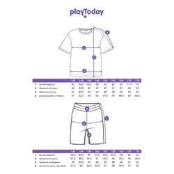 Комплект трикотажный для мальчиков: фуфайка (футболка), шорты