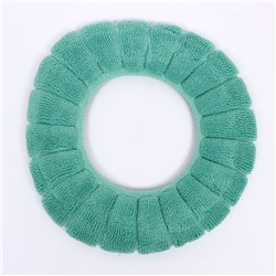 Мягкий чехол накладка на крышку и сиденье унитаза (зеленая)