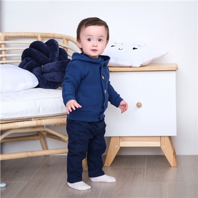 Джемпер вязаный Крошка Я Trendy, рост 68-74 см, синий