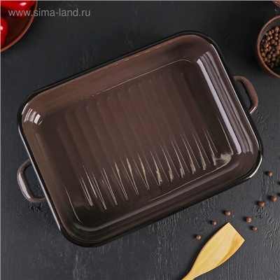 УЦЕНКА Противень 4.5 л коричневый рябчик