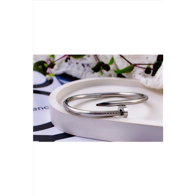 Браслет Гипоаллергенный из медицинского сплава, в стиле Картье Гвоздь + Подарок, в подарочном мешочке НАТАЛИ, 1131012