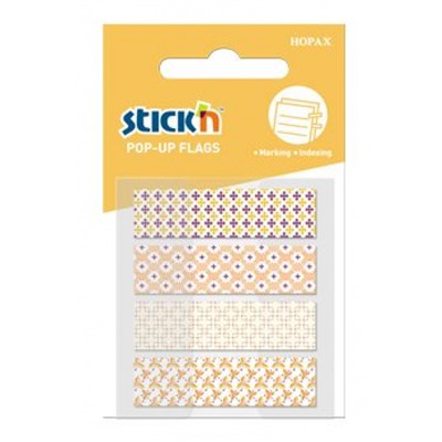 Закладки с клеевым краем Stick`n 12х45 мм 4цв х 20л Z-сложение 26080 (1065287) Hopax