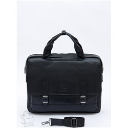 Портфель мужской кожаный 816XXL black Fuzhiniao в Новосибирске