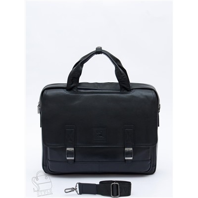 Портфель мужской кожаный 816XXL black Fuzhiniao в Новосибирске
