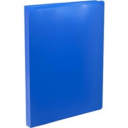 Папка скоросшиватель пластиковая Eco SE-04PBLU синий 0,5мм (2063026) SILWERHOF