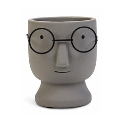 Декоративный горшок для цветов «Который выжил», 550, мл, 12×10×10 см, керамический, серый