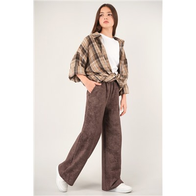 Брюки палаццо из футера для девочки Happyfox