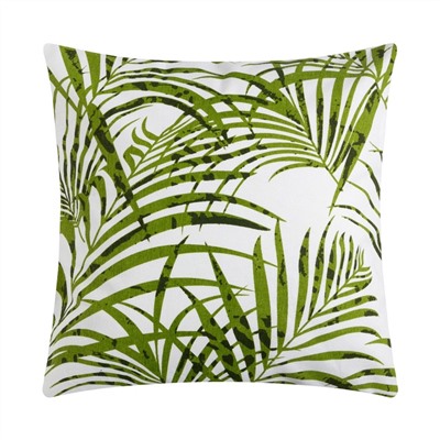Наволочка декоративная 40×40 см, Tropics, 100% хлопок, зелёная