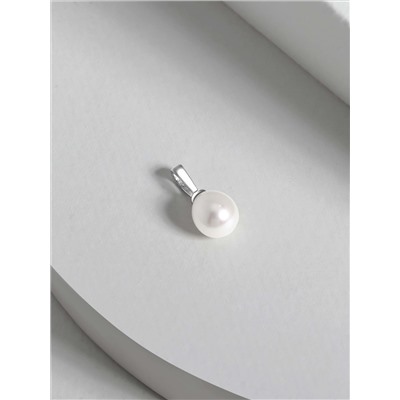 Подвеска из серебра с жемчугом родированная z3-11013