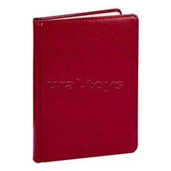 Ежедневник А5, 160л. недатир. "TOUCH SKIN - CHERRY RED" красный