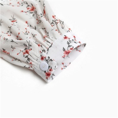 Платье с поясом миди женское MIST, размер 44, белое