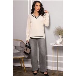 Джемпер трикотажный Камилла (бежевый) Б14453-5М