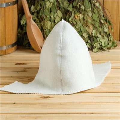 Набор для бани «Будёновец», 3 предмета: шапка, коврик, рукавица