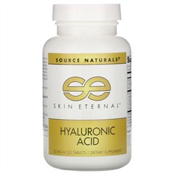 Source Naturals, Вечная молодость кожи, Гиалуроновя кислота, 50 мг, 120 таблеток