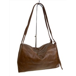 Женская сумка из искусственной кожи, цвет коричневый