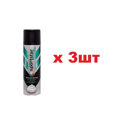 SportStar REGULAR  Пена для бритья Увлажнение и защита 200мл 3шт