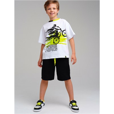 Комплект трикотажный для мальчиков: фуфайка (футболка), шорты