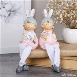 Фигурка Мальчик/Девочка висячие ножки / TD-113 /уп 2/240/