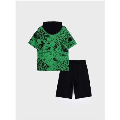 Комплект трикотажный для мальчиков: фуфайка (футболка), шорты