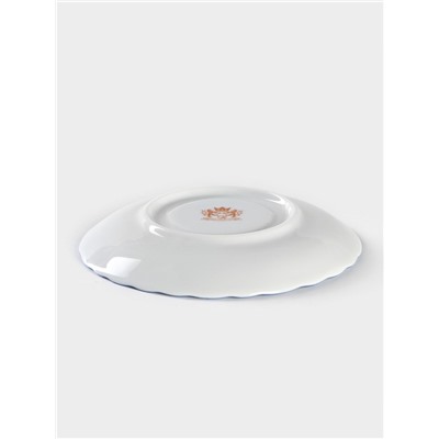 Блюдце Cmielow «Рококо. Гуси», d=12.5 см, фарфор, белое
