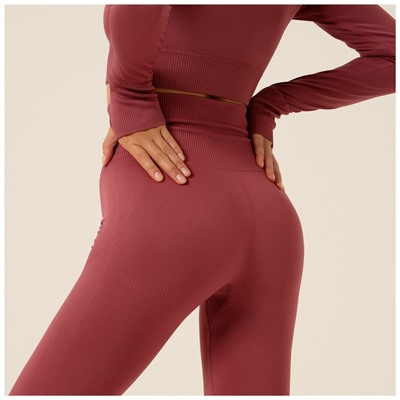 Легинсы женские спортивные Sangh, размер 40-42, цвет пудровый