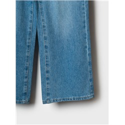 Брюки текстильные джинсовые для девочек