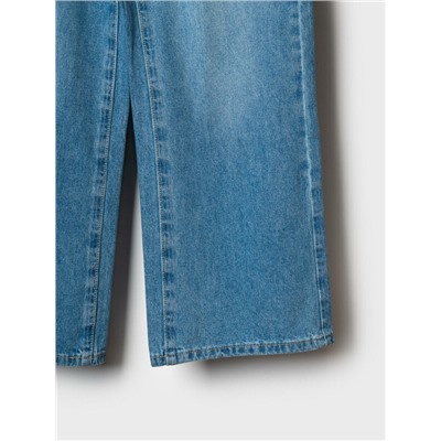 Брюки текстильные джинсовые для девочек