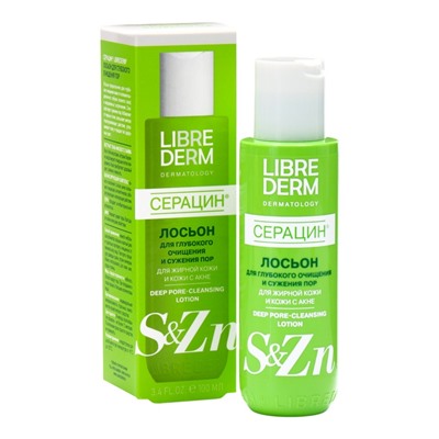 Лосьон Librederm серацин для глубокого очищения пор 100 мл