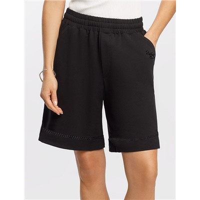 Шорты из тонкого премиального футера с эластаном