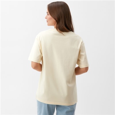 Футболка женская KAFTAN: Basic line, цвет молочный, размер 40-42