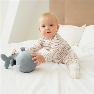 Ползунки - штанишки «Крошка Я» BASIC LINE, рост 62-68 см, полоска бежевая